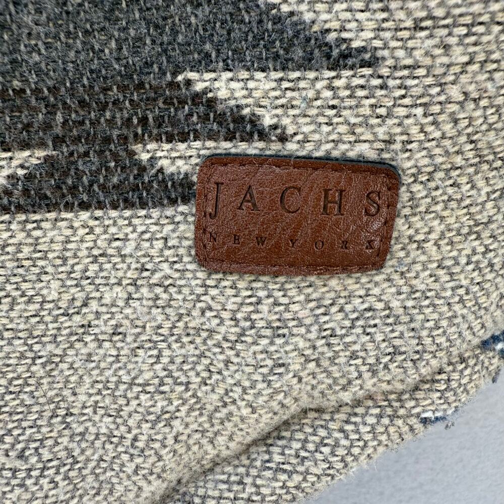 Jachs New York Shacket Men's M Brown Blue Tan Aztec 10% Wool Southwestern EUC - Picture 6 of 16